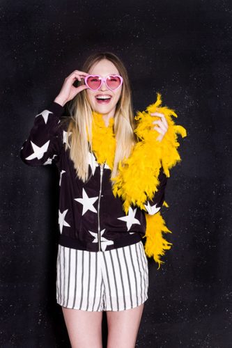 Szemüveg Szívek, rózsaszín