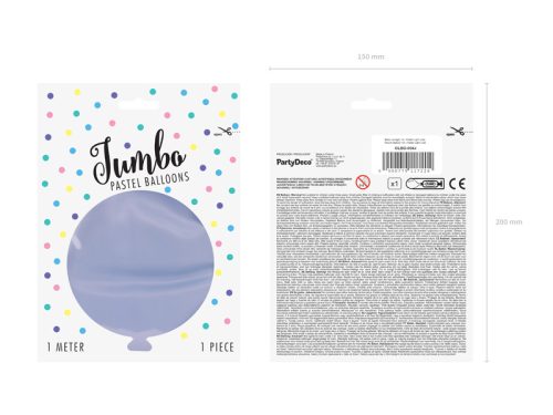 Körballon 1m, pasztell világos lila