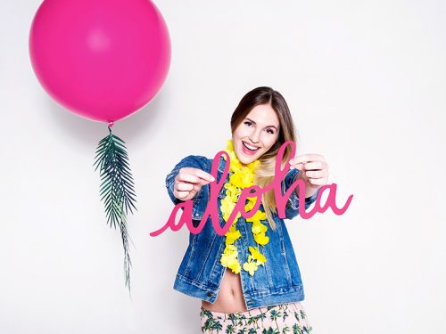 Kerek léggömb 1 m, pasztell fukszia