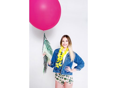 Kerek léggömb 1 m, pasztell fukszia