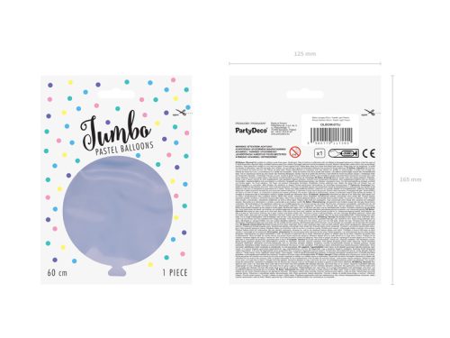 Kerek léggömb 60cm, pasztell világos lila