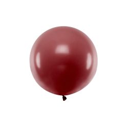 Round Balloon 60cm, Pastel Burgundy