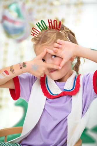 Fejpánt HO HO HO!, mix, 17,5x20cm