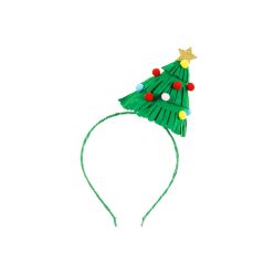 Headband Christmas tree, 13 x 24 cm, green