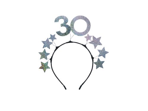 Fejpánt Stars 30-al, ezüst