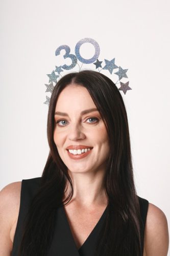 Fejpánt Stars 30-al, ezüst