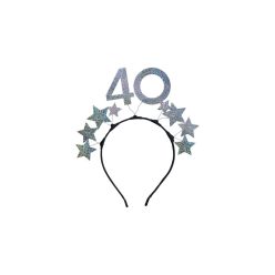 Csillag 40-es fejpánt, ezüst