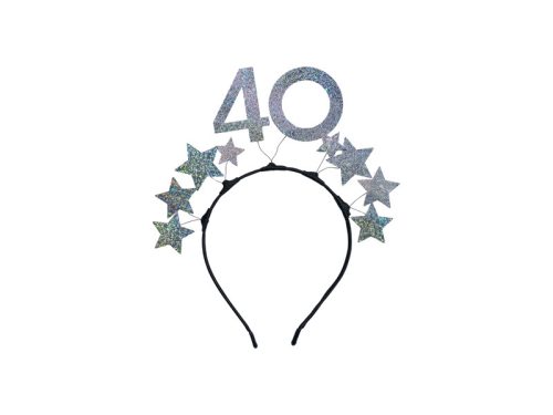 Csillag 40-es fejpánt, ezüst