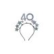 Csillag 40-es fejpánt, ezüst