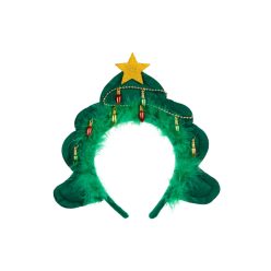 Karácsonyfa fejpánt, 18,5x24 cm, mix