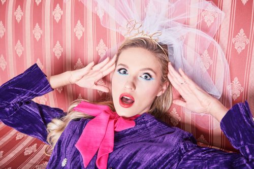 Menyasszony fejpánt, arany