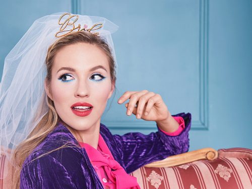 Menyasszony fejpánt, arany