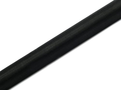 Organza egyszínű, fekete, 0,36 x 9 m (1 db / 9 lm)