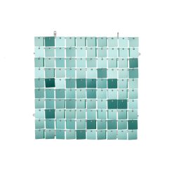 Háttérpanel, négyzet alakú, türkiz színben, 30x30 cm
