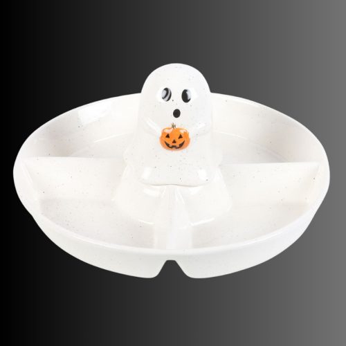 Szellem alakú nachos tál, kínáló tál