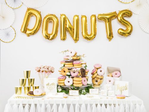 Helykártyatartók Szívek, arany, 2,5 cm (1 pkt / 10 db.)