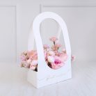 Flowerbox Best Wishes, 21,6 x 11,7 x 38,5 cm, fehér