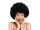 Afro paróka, fekete