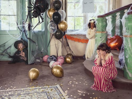 Pókháló Halloween, fekete, 60g