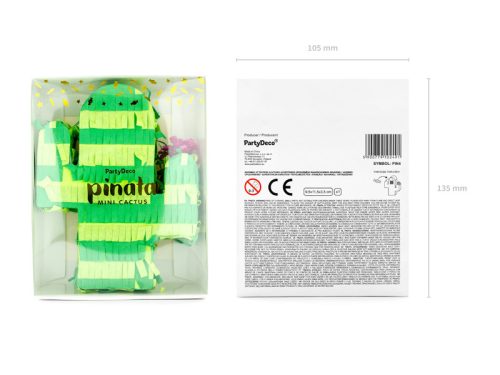 Pinata - Kaktusz, 9,5x11,5x3,5 cm