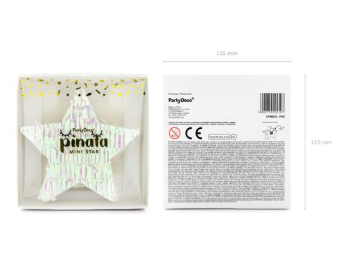 Piniata - Csillag, 10,5x9,5x3,5 cm