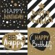 Happy Birthday Golden szalvéta 20 db-os 33x33 cm