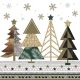 Karácsony Graphic Trees szalvéta 20 db-os 33x33 cm