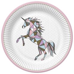 Unikornis Graphic Wild papírtányér 8 db-os 22,7 cm
