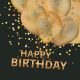 Happy Birthday Gold Balloons szalvéta 20 db-os 33x33 cm