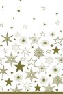 Karácsony Gold Stars papír asztalterítő 120x180 cm