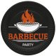 Barbecue Party papírtányér 8 db-os 18 cm