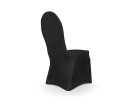 Chair cover, elastic matt fabric, black
