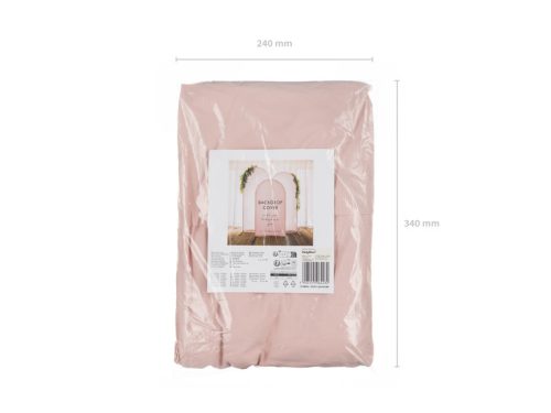 Rugalmas ívtartó huzat, 200x80 cm, poros rózsaszín