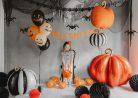 LED Light Up Pumpkin léggömbök, 25cm (1 db / 5 db)
