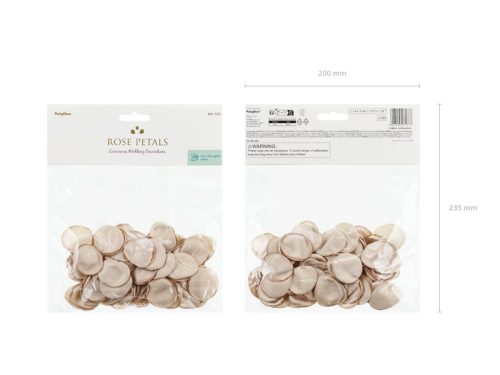 Rózsaszirom zacskóban, bézs (1 db / 100 db)