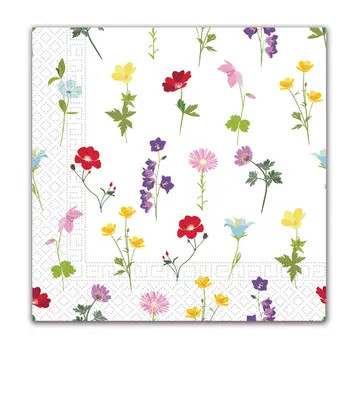 Virág Flowers Field szalvéta 20 db-os, 33x33 cm FSC