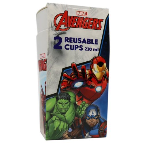 Bosszúállók Mighty műanyag pohár 2 db-os szett 230 ml