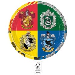   Harry Potter Hogwarts Houses papírtányér 8 db-os 23 cm FSC