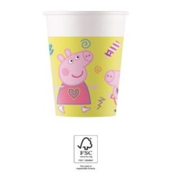 Peppa malac Messy Play papír pohár 8 db-os 200 ml FSC