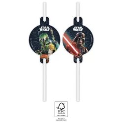 Star Wars Galaxy papír szívószál, 4 db-os szett FSC