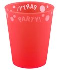Piros Bright red micro prémium műanyag pohár 250 ml