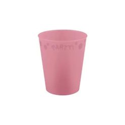   Rózsaszín Pastel Pink micro prémium műanyag pohár 250 ml