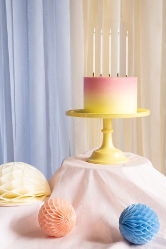 Cukorkatál, 24-14,5 cm, sárga