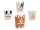 Popcorn boxes Dogs, 8.7x8.7 cm, mix (1 pkt / 6 pc.)