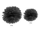 Selyempapír Pompon, fekete, 25 cm