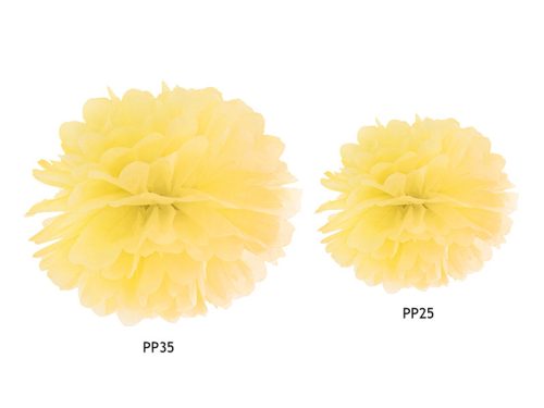 Selyempapír Pompon, sárga, 25 cm