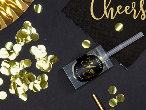 Konfetti push pop, arany