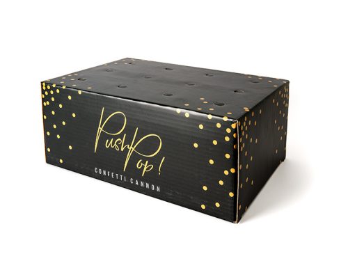 Konfetti push pop, arany