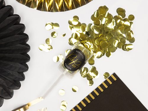 Konfetti push pop, arany