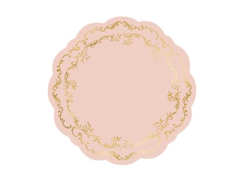 Tányérszőnyegek Ornament, poros rózsaszín, átmérő 35,5 cm (1 db / 6 db)